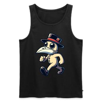Rétro Vintage Dessin animé Halloween Costume Décoration - Débardeur bio Premium Homme - noir - Devant - Michal (187cm)