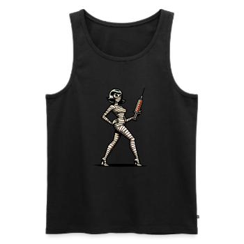 Mummies Nurse Caregiver Physician Assistant - Men's Premium Organic Tank Top - black - Front - Michal (187cm)