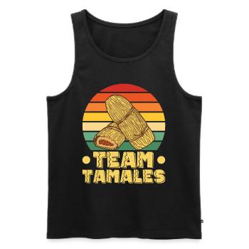 Tamale Cuisine mexicaine Tamale Lover - Débardeur bio Premium Homme - noir - Devant - Michal (187cm)