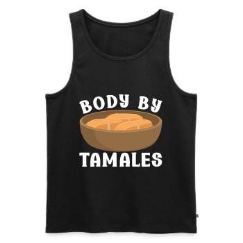 Tamale Cuisine mexicaine Tamale Lover - Débardeur bio Premium Homme - noir - Devant - Michal (187cm)
