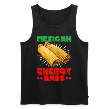 Tamale Cuisine mexicaine Tamale Lover - Débardeur bio Premium Homme - noir - Devant - Michal (187cm)