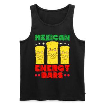 Tamale Cuisine mexicaine Tamale Lover - Débardeur bio Premium Homme - noir - Devant - Michal (187cm)