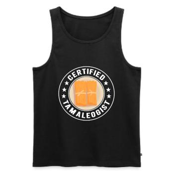 Tamale Mexikanisches Essen Tamale Liebhaber - Männer Premium Bio Tank Top - Schwarz - Vorne - Michal (187cm)