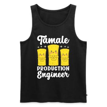 Tamale Cuisine mexicaine Tamale Lover - Débardeur bio Premium Homme - noir - Devant - Michal (187cm)