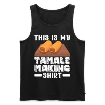 Tamale Mexikanisches Essen Tamale Liebhaber - Männer Premium Bio Tank Top - Schwarz - Vorne - Michal (187cm)