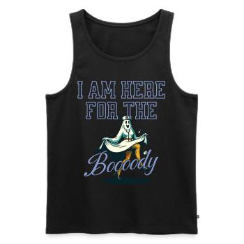 Lustiger Geister Spruch Halloween Kostüm - Männer Premium Bio Tank Top - Schwarz - Vorne - Michal (187cm)