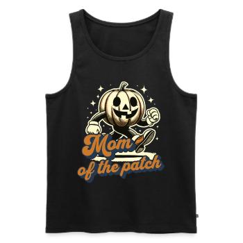 Maman du champ de citrouilles Vintage Halloween Dicton - Débardeur bio Premium Homme - noir - Devant - Michal (187cm)