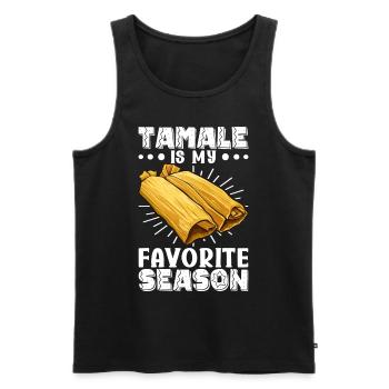 Tamale Cuisine mexicaine Tamale Lover - Débardeur bio Premium Homme - noir - Devant - Michal (187cm)