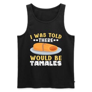 Tamale Cuisine mexicaine Tamale Lover - Débardeur bio Premium Homme - noir - Devant - Michal (187cm)