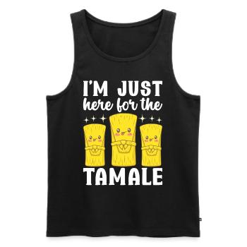 Tamale Cuisine mexicaine Tamale Lover - Débardeur bio Premium Homme - noir - Devant - Michal (187cm)