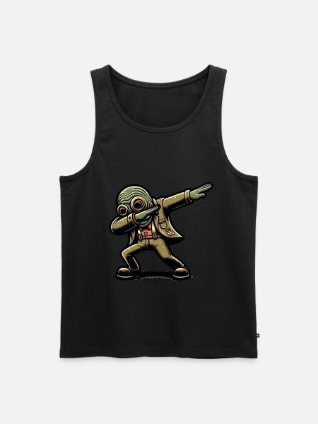 Dabbing Zombie Funny Dabbing Design - Men's Premium Organic Tank Top - black