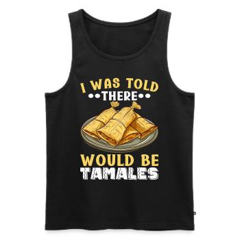Tamale Cuisine mexicaine Tamale Lover - Débardeur bio Premium Homme - noir - Devant - Michal (187cm)