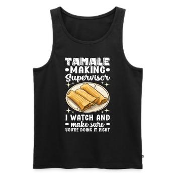 Tamale Cuisine mexicaine Tamale Lover - Débardeur bio Premium Homme - noir - Devant - Michal (187cm)