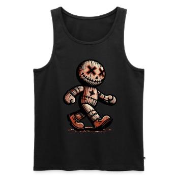 Poupée vaudou Halloween Costume Décoration Effrayant - Débardeur bio Premium Homme - noir - Devant - Michal (187cm)