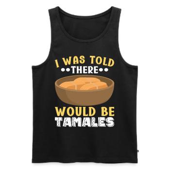 Tamale Cuisine mexicaine Tamale Lover - Débardeur bio Premium Homme - noir - Devant - Michal (187cm)