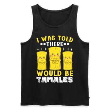 Tamale Cuisine mexicaine Tamale Lover - Débardeur bio Premium Homme - noir - Devant - Michal (187cm)