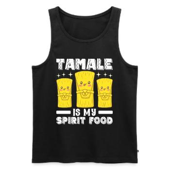 Tamale Cuisine mexicaine Tamale Lover - Débardeur bio Premium Homme - noir - Devant - Michal (187cm)