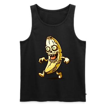 Zombie Banane Halloween Kostüm Deko - Männer Premium Bio Tank Top - Schwarz - Vorne - Michal (187cm)