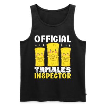 Tamale Cuisine mexicaine Tamale Lover - Débardeur bio Premium Homme - noir - Devant - Michal (187cm)