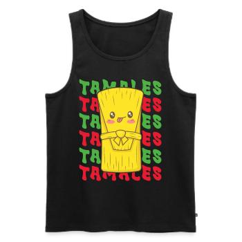 Tamale Cuisine mexicaine Tamale Lover - Débardeur bio Premium Homme - noir - Devant - Michal (187cm)