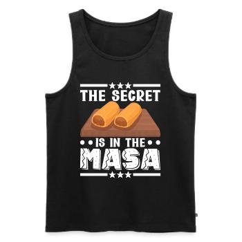 Tamale Mexikanisches Essen Tamale Liebhaber - Männer Premium Bio Tank Top - Schwarz - Vorne - Michal (187cm)