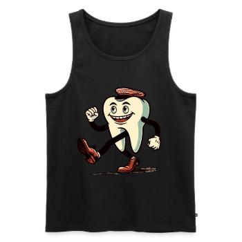 Halloween Kostüm Deko Gruseliges Party Design - Männer Premium Bio Tank Top - Schwarz - Vorne - Michal (187cm)