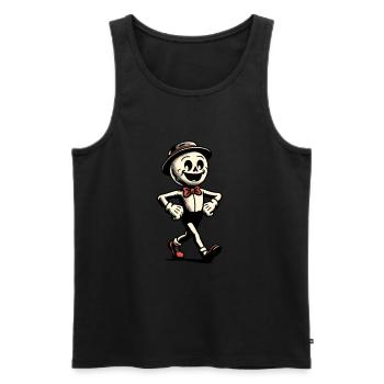Retro Vintage Style Halloween Costume Decoration - Men's Premium Organic Tank Top - black - Front - Michal (187cm)