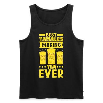 Tamale Mexikanisches Essen Tamale Liebhaber - Männer Premium Bio Tank Top - Schwarz - Vorne - Michal (187cm)
