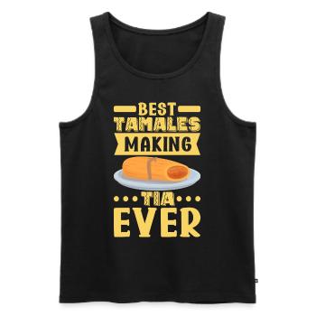 Tamale Cuisine mexicaine Tamale Lover - Débardeur bio Premium Homme - noir - Devant - Michal (187cm)