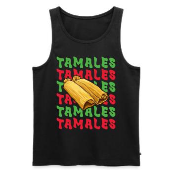 Tamale Cuisine mexicaine Tamale Lover - Débardeur bio Premium Homme - noir - Devant - Michal (187cm)