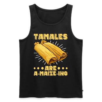 Tamale Cuisine mexicaine Tamale Lover - Débardeur bio Premium Homme - noir - Devant - Michal (187cm)