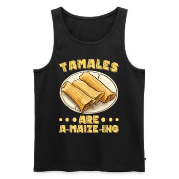 Tamale Mexikanisches Essen Tamale Liebhaber - Männer Premium Bio Tank Top - Schwarz - Vorne - Michal (187cm)