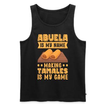 Tamale Cuisine mexicaine Tamale Lover - Débardeur bio Premium Homme - noir - Devant - Michal (187cm)