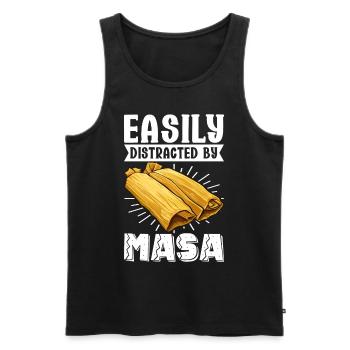 Tamale Mexikanisches Essen Tamale Liebhaber - Männer Premium Bio Tank Top - Schwarz - Vorne - Michal (187cm)