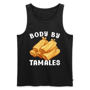 Tamale Mexikanisches Essen Tamale Liebhaber - Männer Premium Bio Tank Top - Schwarz - Vorne - Michal (187cm)
