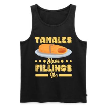 Tamale Mexikanisches Essen Tamale Liebhaber - Männer Premium Bio Tank Top - Schwarz - Vorne - Michal (187cm)