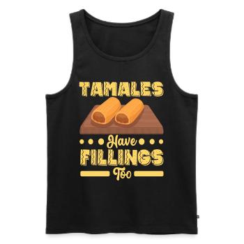 Tamale Cuisine mexicaine Tamale Lover - Débardeur bio Premium Homme - noir - Devant - Michal (187cm)