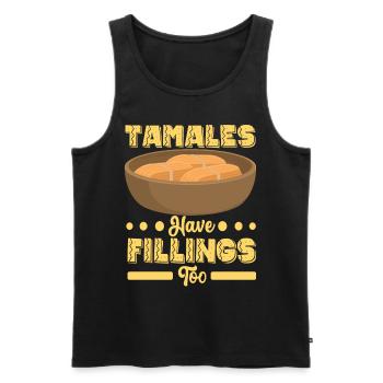 Tamale Cuisine mexicaine Tamale Lover - Débardeur bio Premium Homme - noir - Devant - Michal (187cm)
