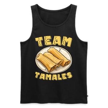 Tamale Cuisine mexicaine Tamale Lover - Débardeur bio Premium Homme - noir - Devant - Michal (187cm)