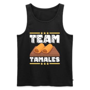 Tamale Mexikanisches Essen Tamale Liebhaber - Männer Premium Bio Tank Top - Schwarz - Vorne - Michal (187cm)