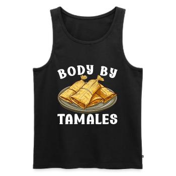 Tamale Cuisine mexicaine Tamale Lover - Débardeur bio Premium Homme - noir - Devant - Michal (187cm)