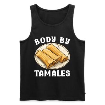Tamale Cuisine mexicaine Tamale Lover - Débardeur bio Premium Homme - noir - Devant - Michal (187cm)