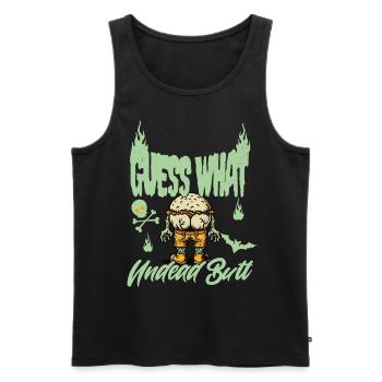 Halloween Kostüm Deko Unheimliche Verkleidung - Männer Premium Bio Tank Top - Schwarz - Vorne - Michal (187cm)