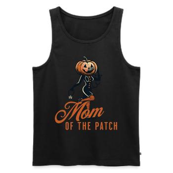 Mère Du Champ De Citrouille Drôle Disant Halloween - Débardeur bio Premium Homme - noir - Devant - Michal (187cm)