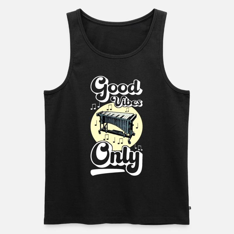 Vibraphon, vibraphonist - Men's Premium Organic Tank Top - black
