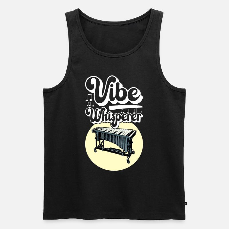 Vibraphon, vibraphonist - Men's Premium Organic Tank Top - black