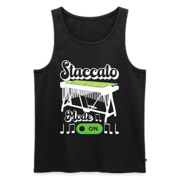 Vibraphon Vibraphonist - Männer Premium Bio Tank Top - Schwarz - Vorne - Michal (187cm)