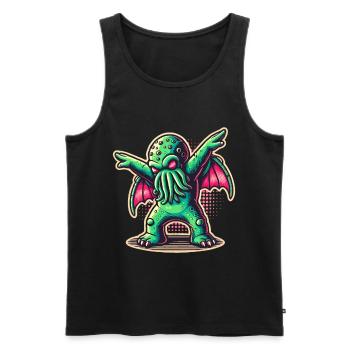 Drôle de danse Cthulhu - Débardeur bio Premium Homme - noir - Devant - Michal (187cm)