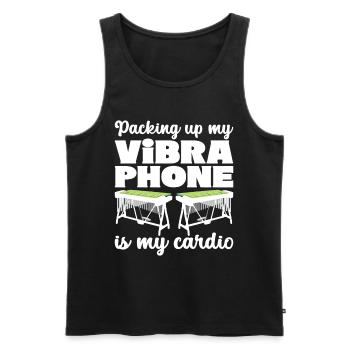 Vibraphon Vibraphonist - Männer Premium Bio Tank Top - Schwarz - Vorne - Michal (187cm)