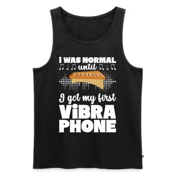 Vibraphon Vibraphonist - Männer Premium Bio Tank Top - Schwarz - Vorne - Michal (187cm)